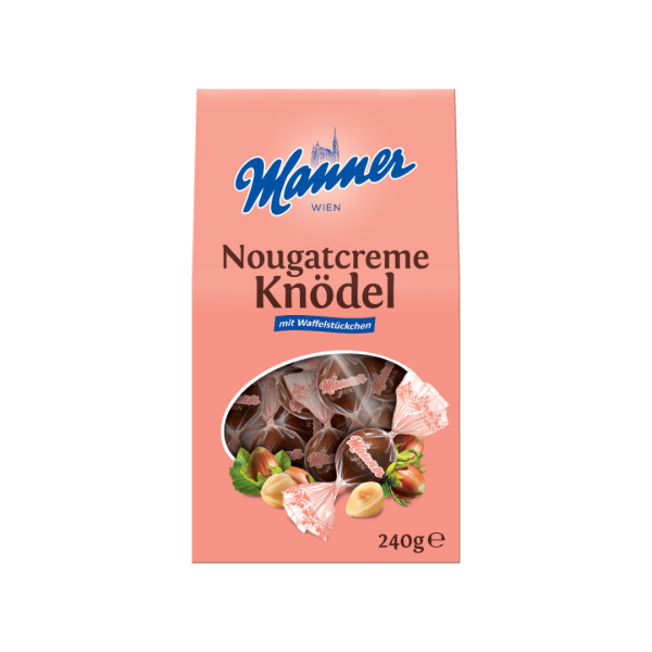 Manner Nougatcreme-Knödel, 240 Gramm Packung